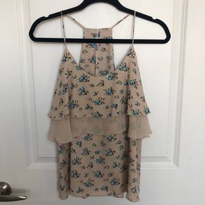 True light layered floral camisole